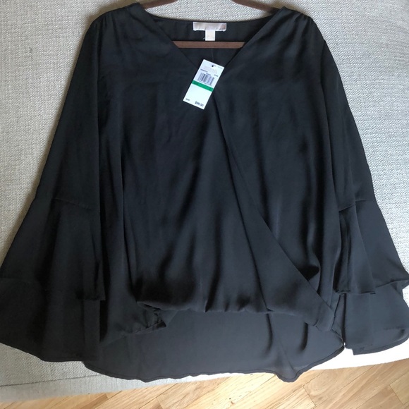 NWB Black Michael Kors 1-Button Blouse with Tags! - Picture 1 of 5